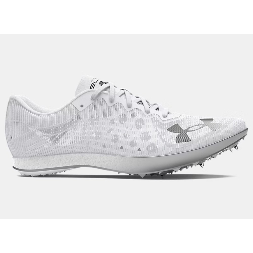 Size 9.5M, 11W- Under Armour Shakedown Elite 2, Halo Grey/ Metallic White